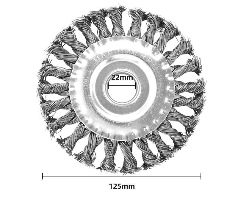 Drátěný radiální kotouč 125mm